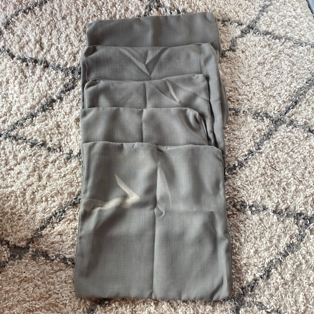 Gray 20x20 inch Pillow Covers - Set of 5
